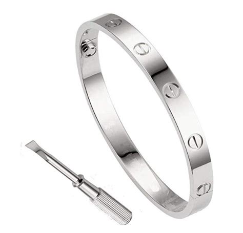 cartier silver bracelet|silver cartier bracelet dupe.